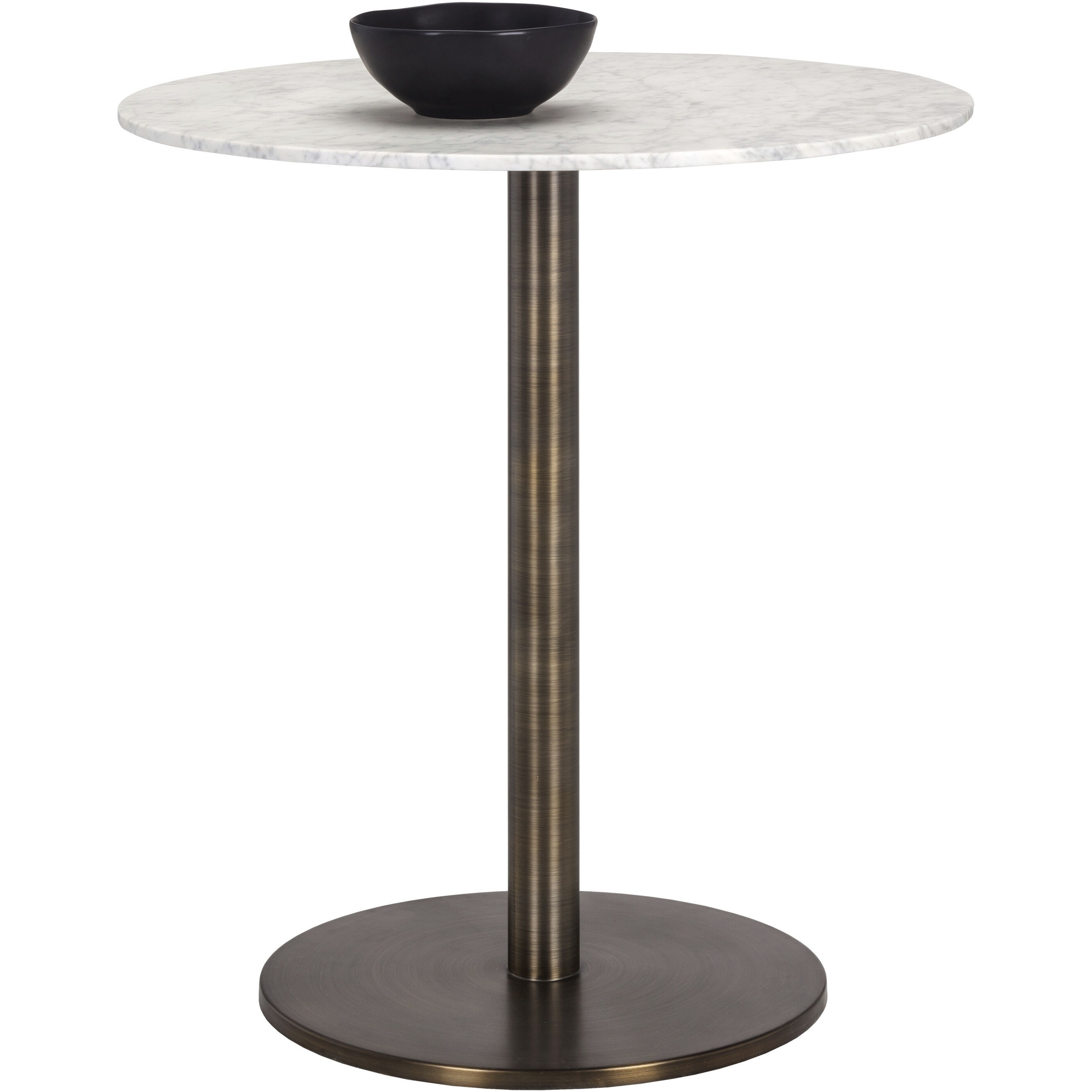 Enco White / Antique Gold Counter Table